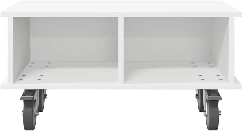 TV staliukas Televizoriaus stovas 68,5 x 35 x 35 cm Balta Apdirbta mediena