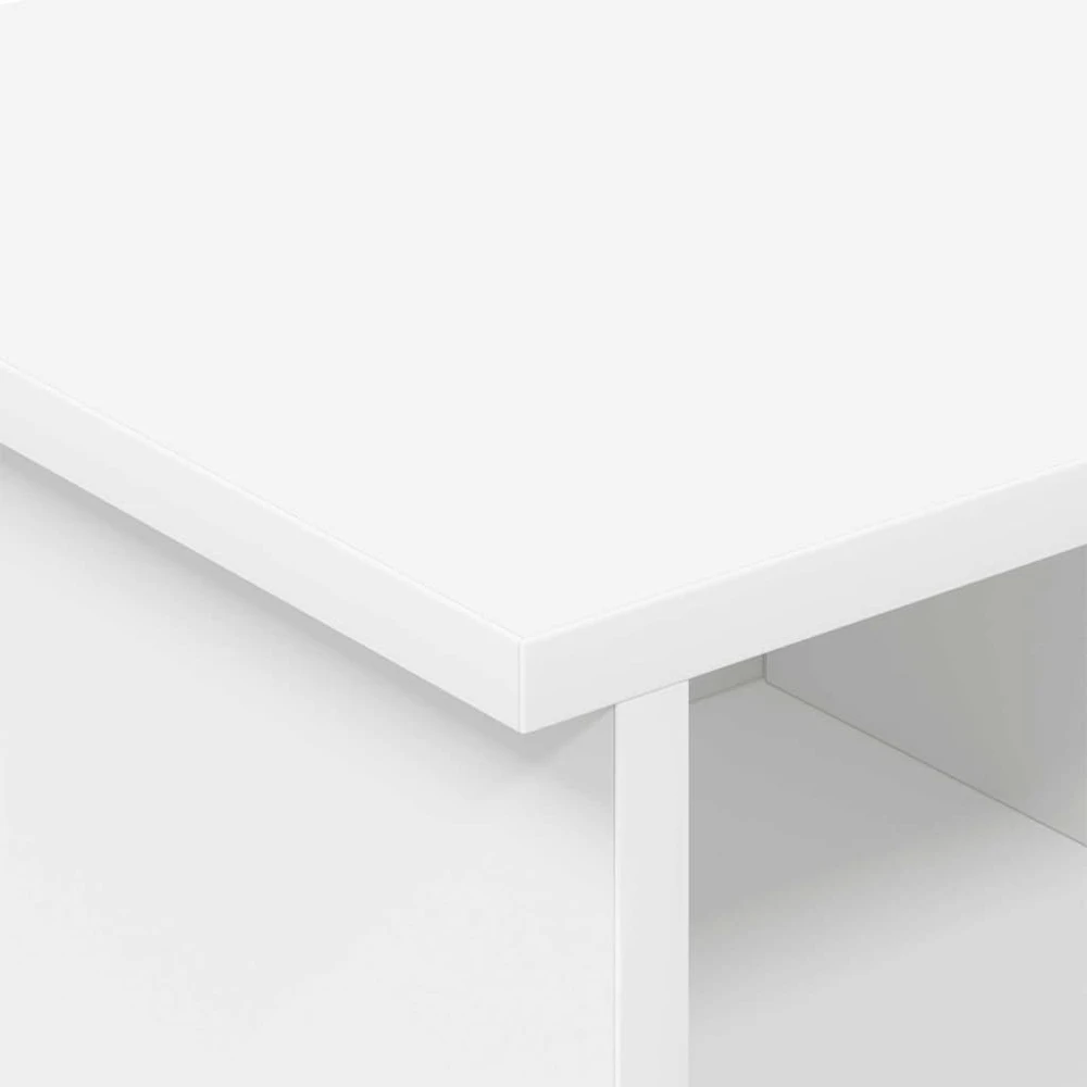 TV staliukas Televizoriaus stovas 68,5 x 35 x 35 cm Balta Apdirbta mediena
