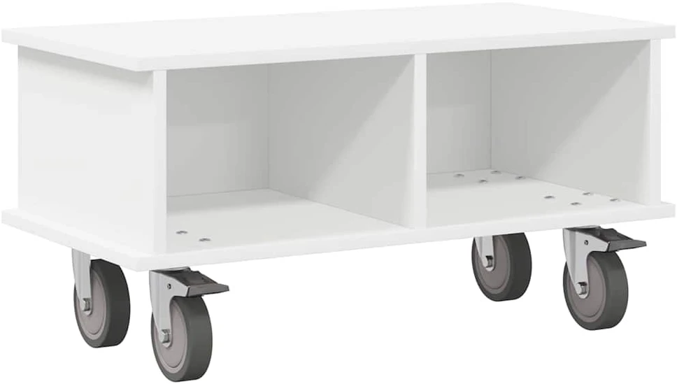 TV staliukas Televizoriaus stovas 68,5 x 35 x 35 cm Balta Apdirbta mediena