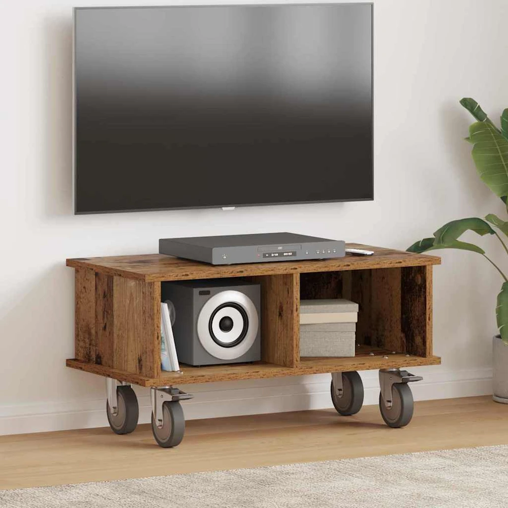 TV staliukas Televizoriaus stovas 68,5 x 35 x 35 cm Senas medis