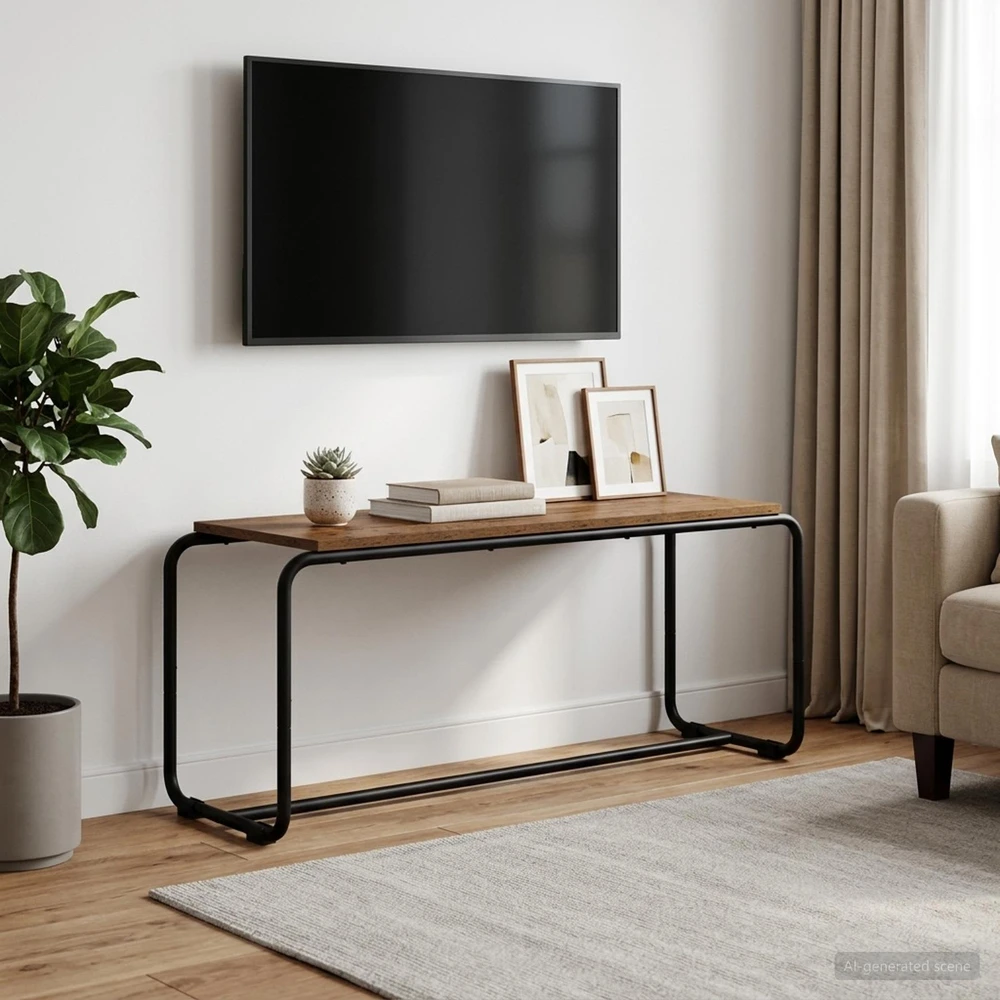 TV staliukas Televizoriaus stovas 98 x 35.5 x 42 cm Sendintos medienos