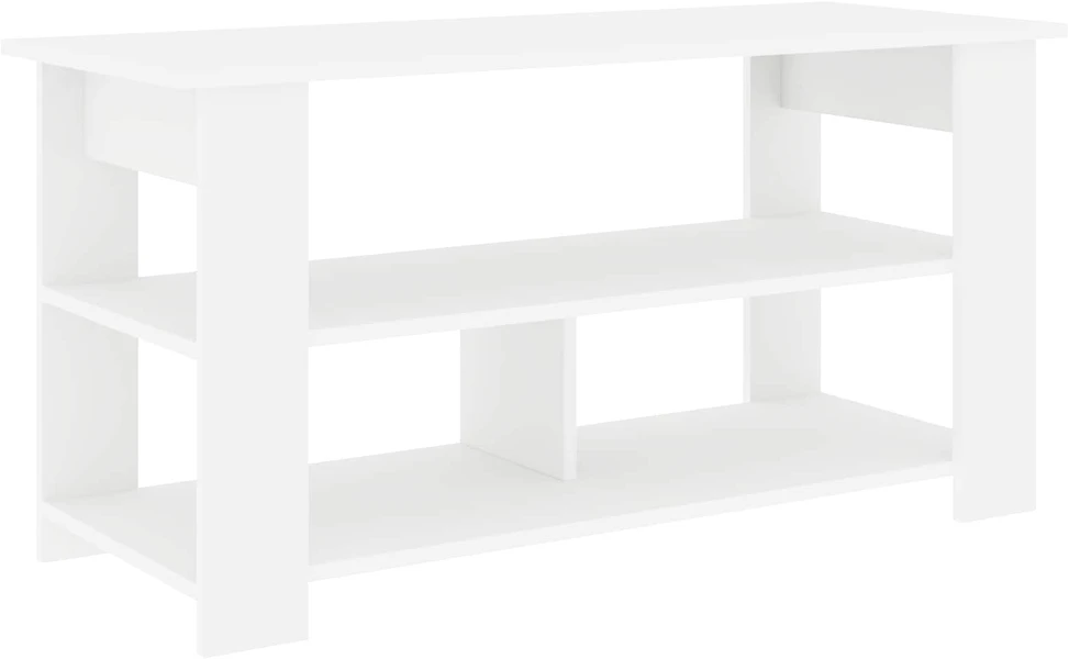 TV staliukas Televizoriaus stovas Balta 100 x 40 x 50 cm