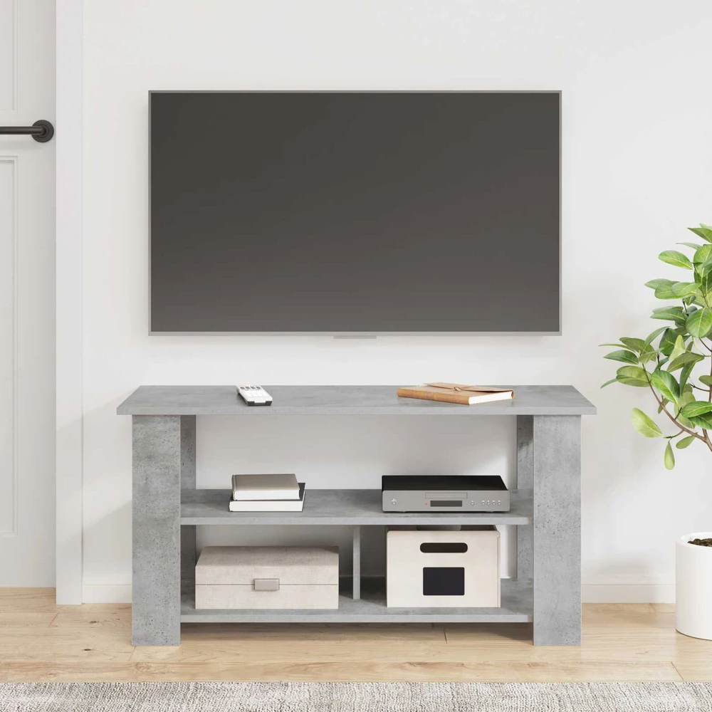 TV staliukas Televizoriaus stovas Betono pilka 100 x 40 x 50 cm