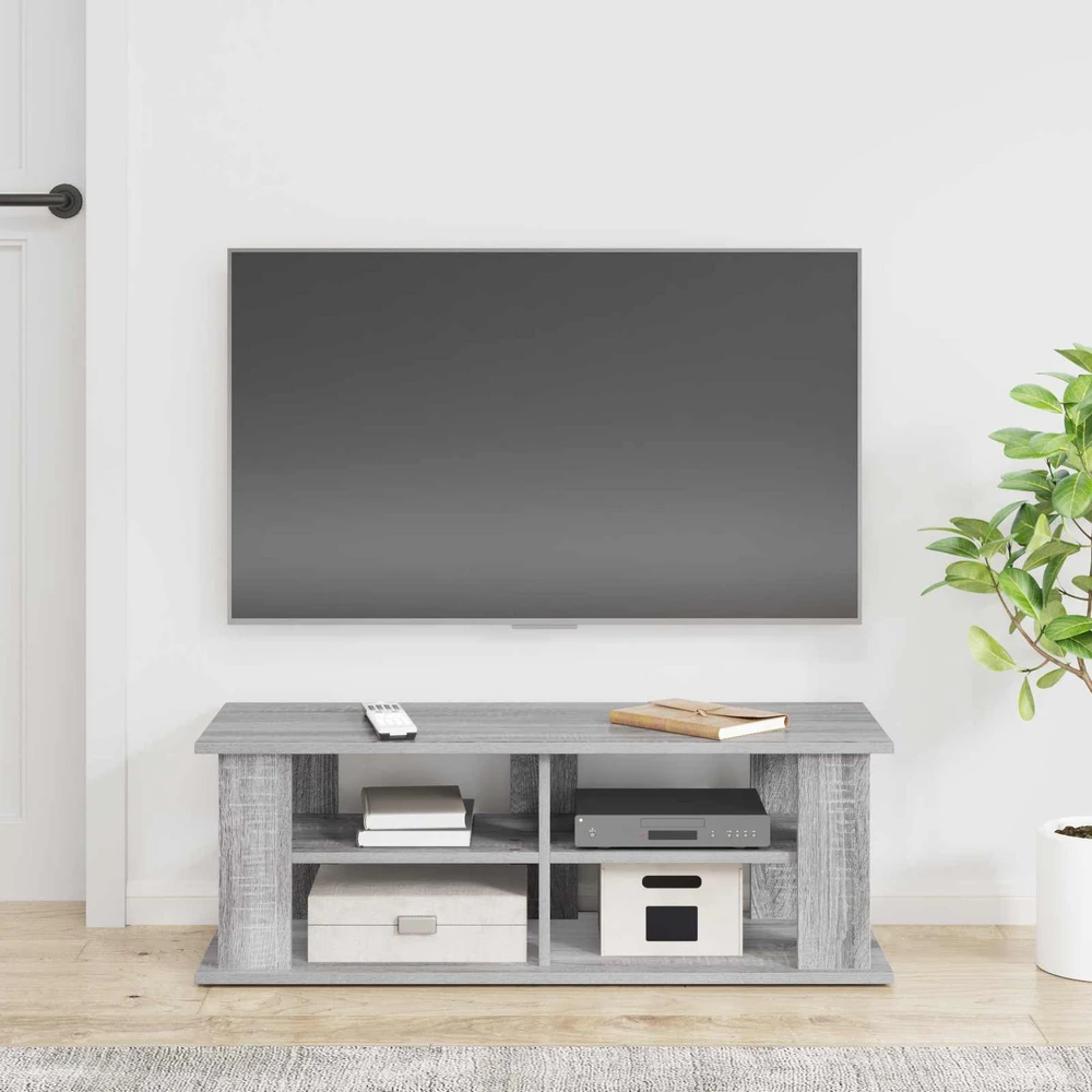TV staliukas Televizoriaus stovas Pilkas Sonoma 96 x 35 x 33,5 cm