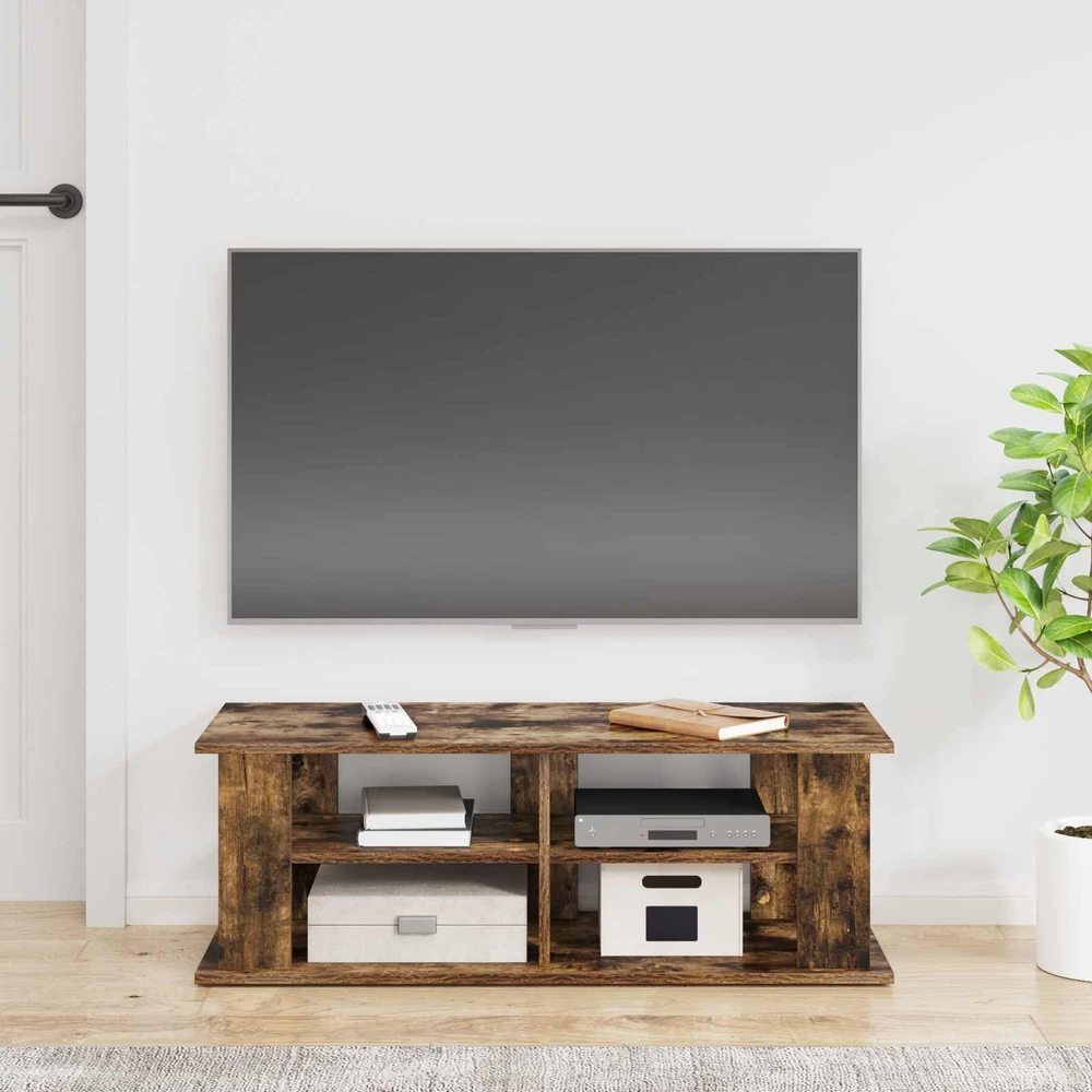 TV staliukas Televizoriaus stovas Rūkyta ąžuolas 96 x 35 x 33,5 cm