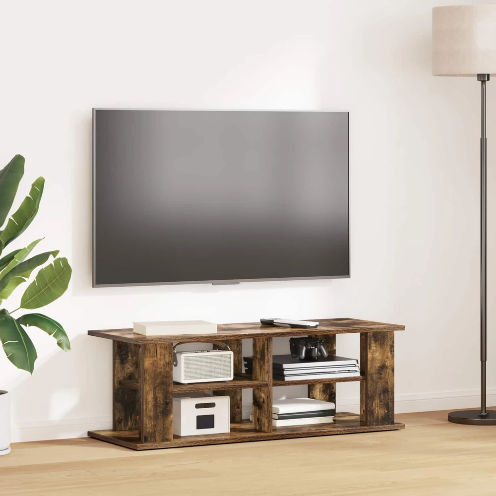 TV staliukas Televizoriaus stovas Rūkyta ąžuolas 96 x 35 x 33,5 cm