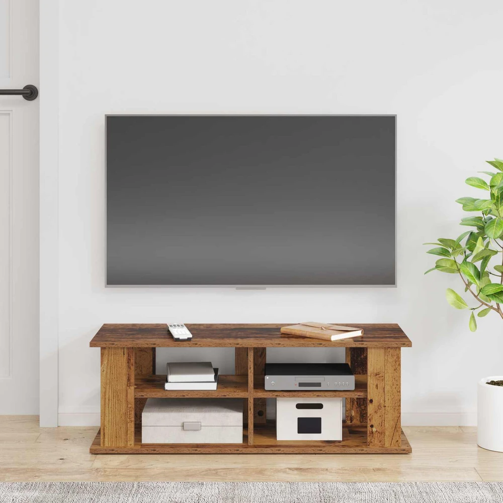 TV staliukas Televizoriaus stovas Senas medis 96 x 35 x 33,5 cm