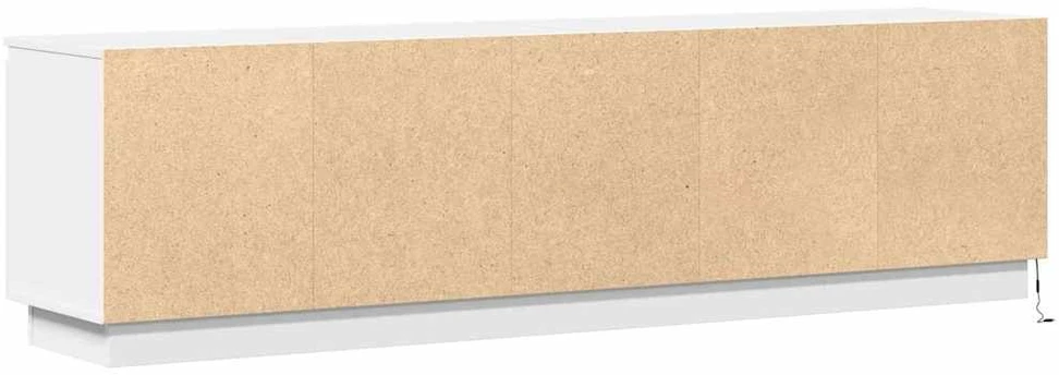 TV staliukas Televizoriaus spintelė 180 x 38 x 49 cm Balta Apdirbta mediena