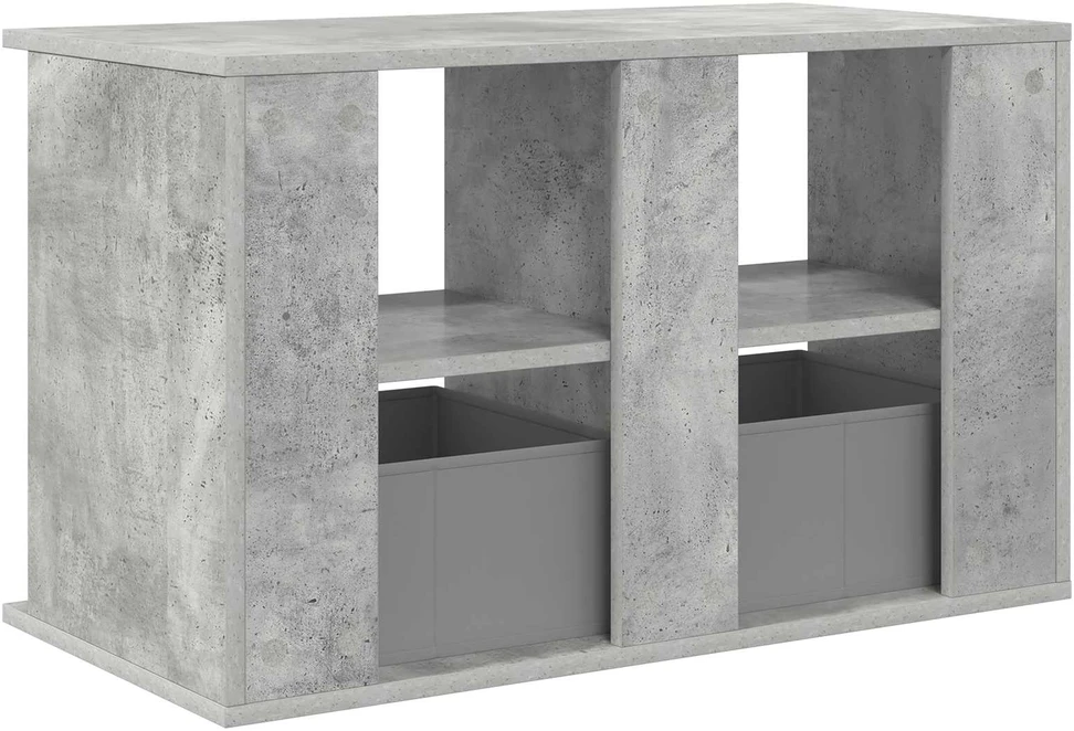 TV staliukas Televizoriaus stovas su stalčių Betono pilka 79 x 40 x 48 cm