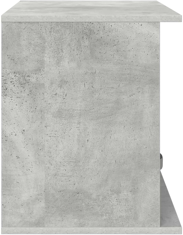 TV staliukas Televizoriaus stovas su stalčių Betono pilka 79 x 40 x 48 cm