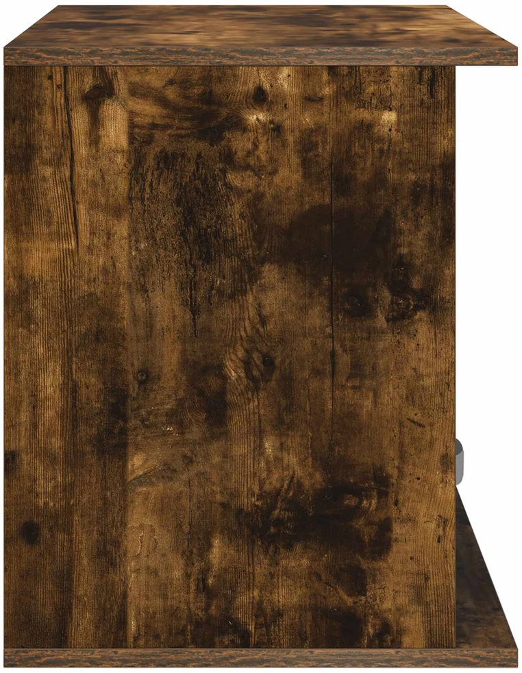 TV staliukas Televizoriaus stovas su stalčių Rūkyta ąžuolas 79 x 40 x 48 cm