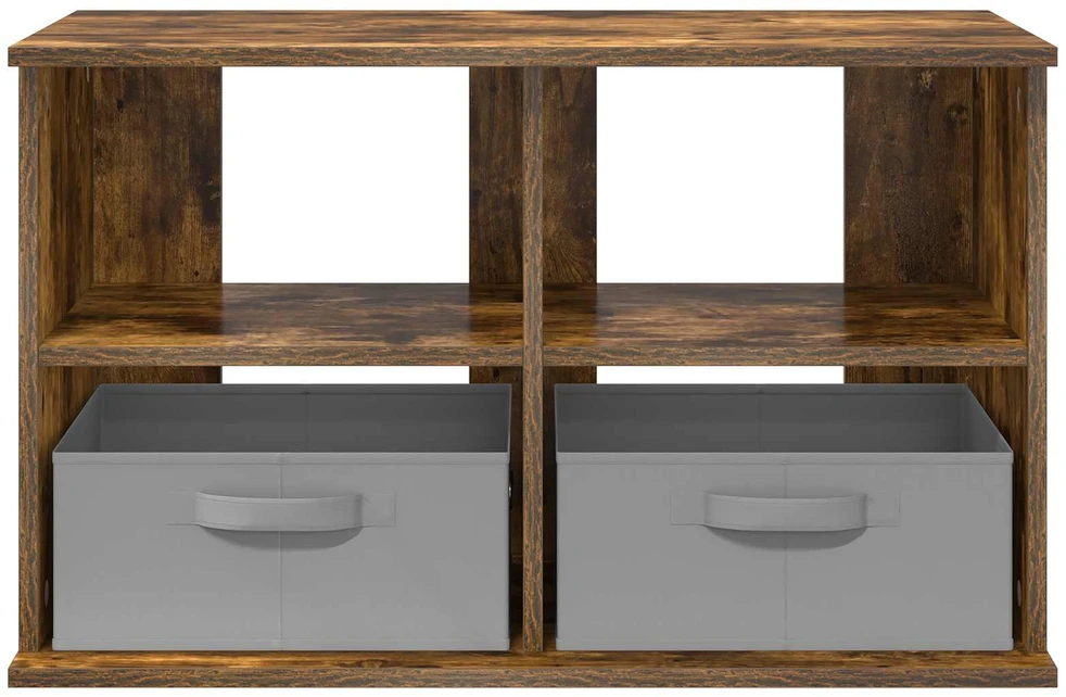 TV staliukas Televizoriaus stovas su stalčių Rūkyta ąžuolas 79 x 40 x 48 cm