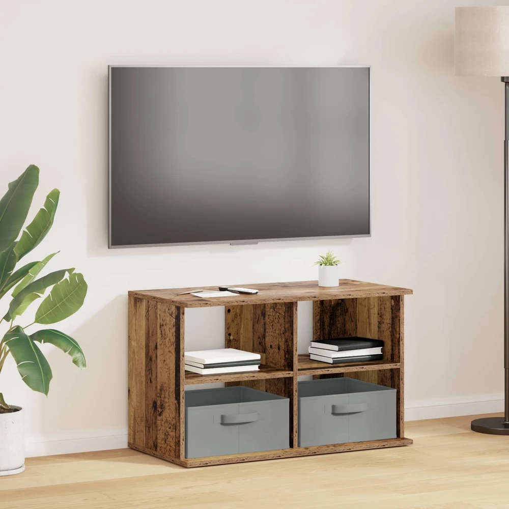 TV staliukas Televizoriaus stovas su stalčių Senas medis 79 x 40 x 48 cm