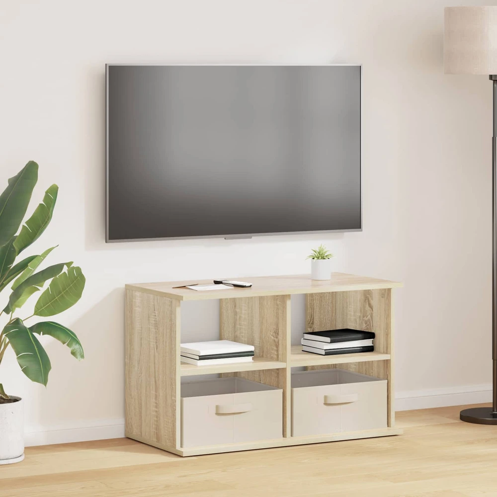TV staliukas Televizoriaus stovas su stalčių Sonoma ąžuolas 79 x 40 x 48 cm