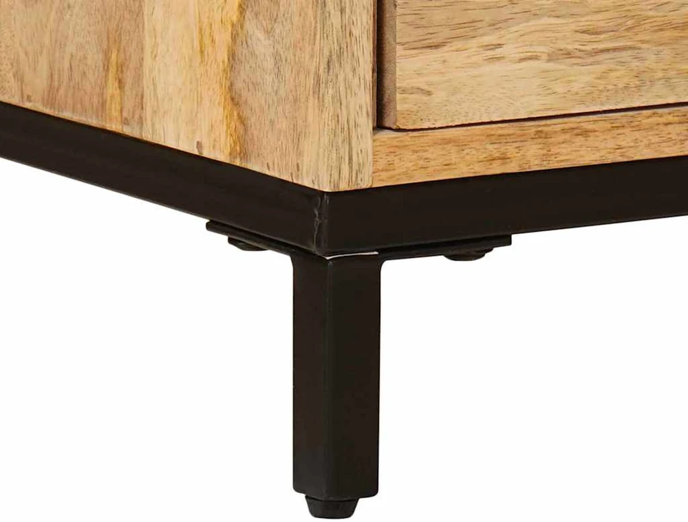 TV staliukas Televizorių stovai Ruda 110 x 30 x 46 cm Kietas mango medis