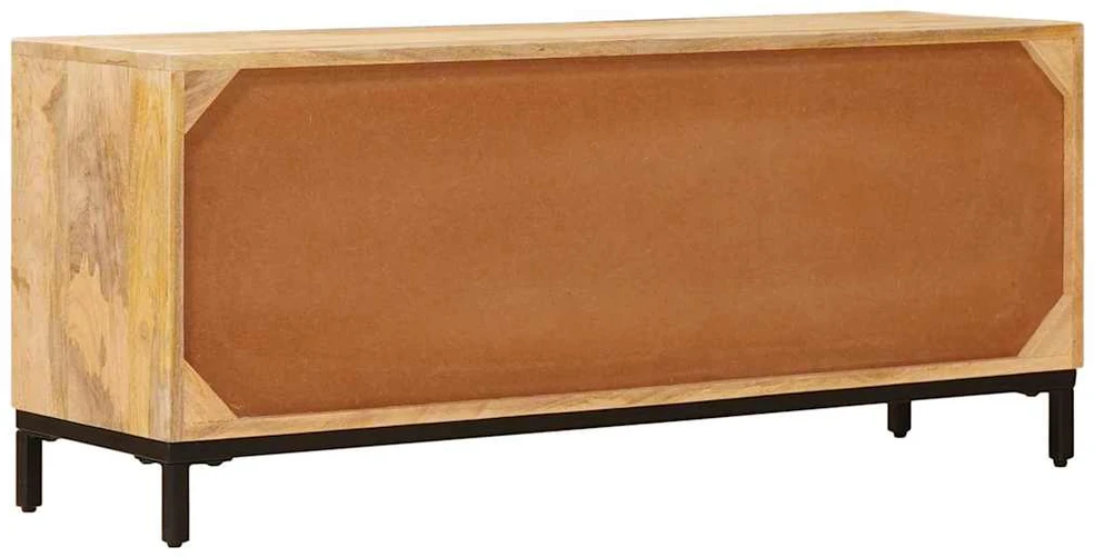 TV staliukas Televizorių stovai Ruda 110 x 30 x 46 cm Kietas mango medis