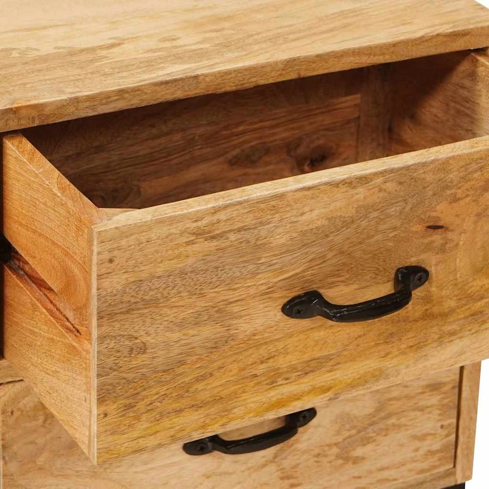 TV staliukas Televizorių stovai Ruda 110 x 30 x 46 cm Kietas mango medis