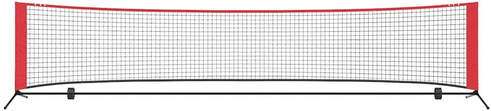 Teniso tinklas Juoda ir raudona 396 x 92 x 87 cm Poliesteris