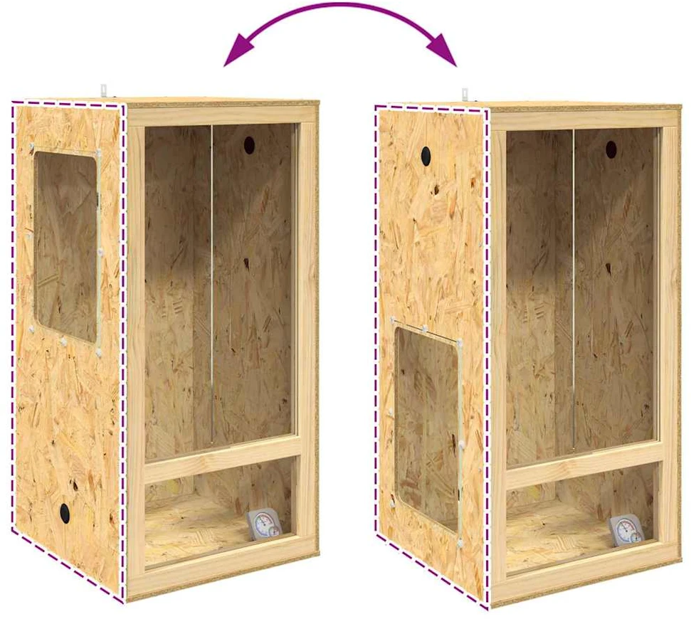 Terariumas Ruda 50 x 50 x 100 cm OSB
