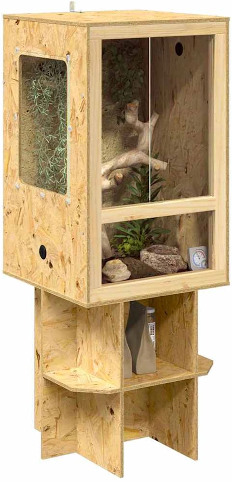 Terariumas Ruda 50 x 50 x 130 cm OSB
