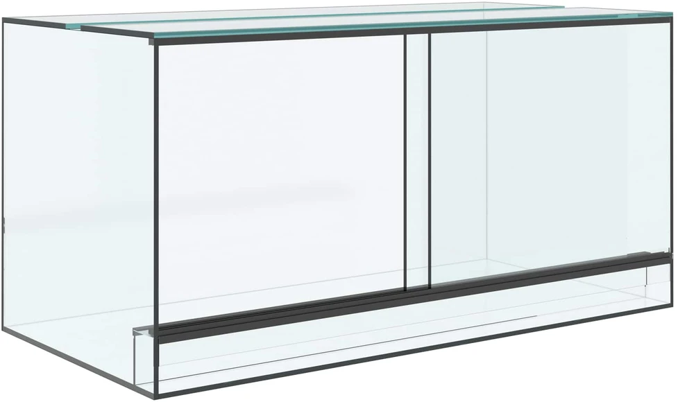 Terariumas su saugykla Skaidrus 80 x 40 x 40 cm Stiklas