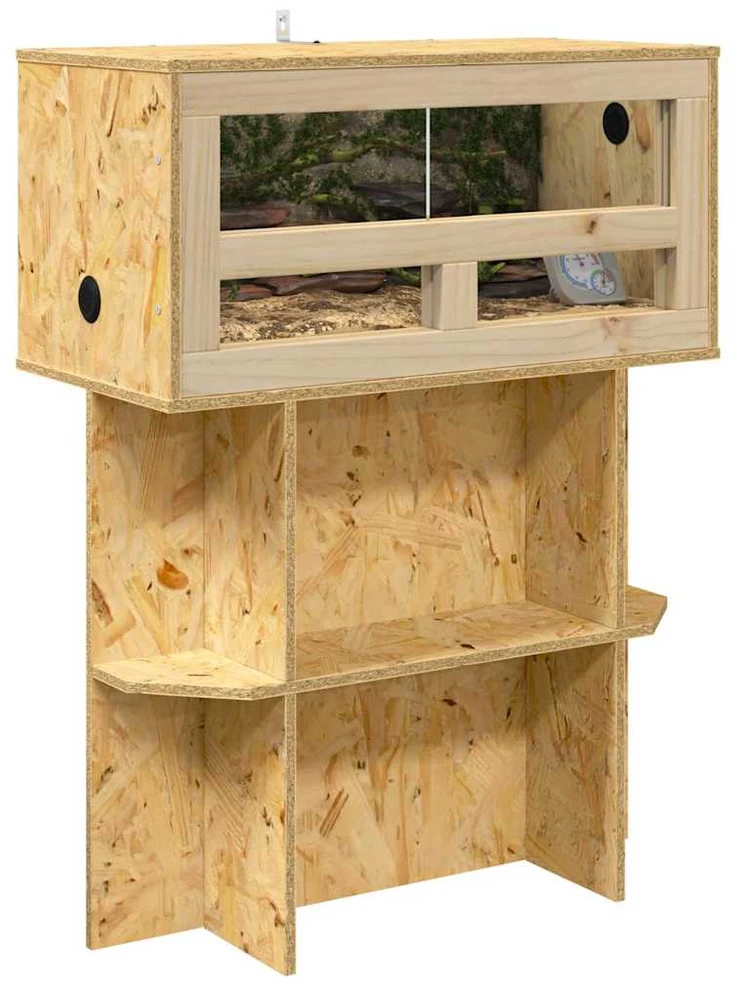 Terariumo bazė su lentyna Ruda 60 x 30 x 50 cm OSB