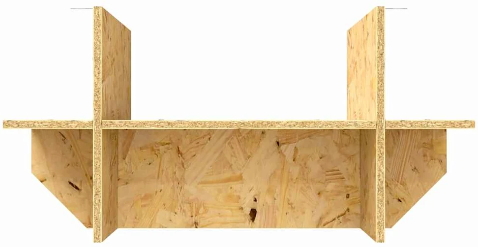 Terariumo bazė su lentyna Ruda 60 x 30 x 50 cm OSB
