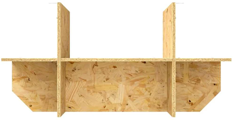 Terariumo bazė su lentyna Ruda 80 x 40 x 50 cm OSB