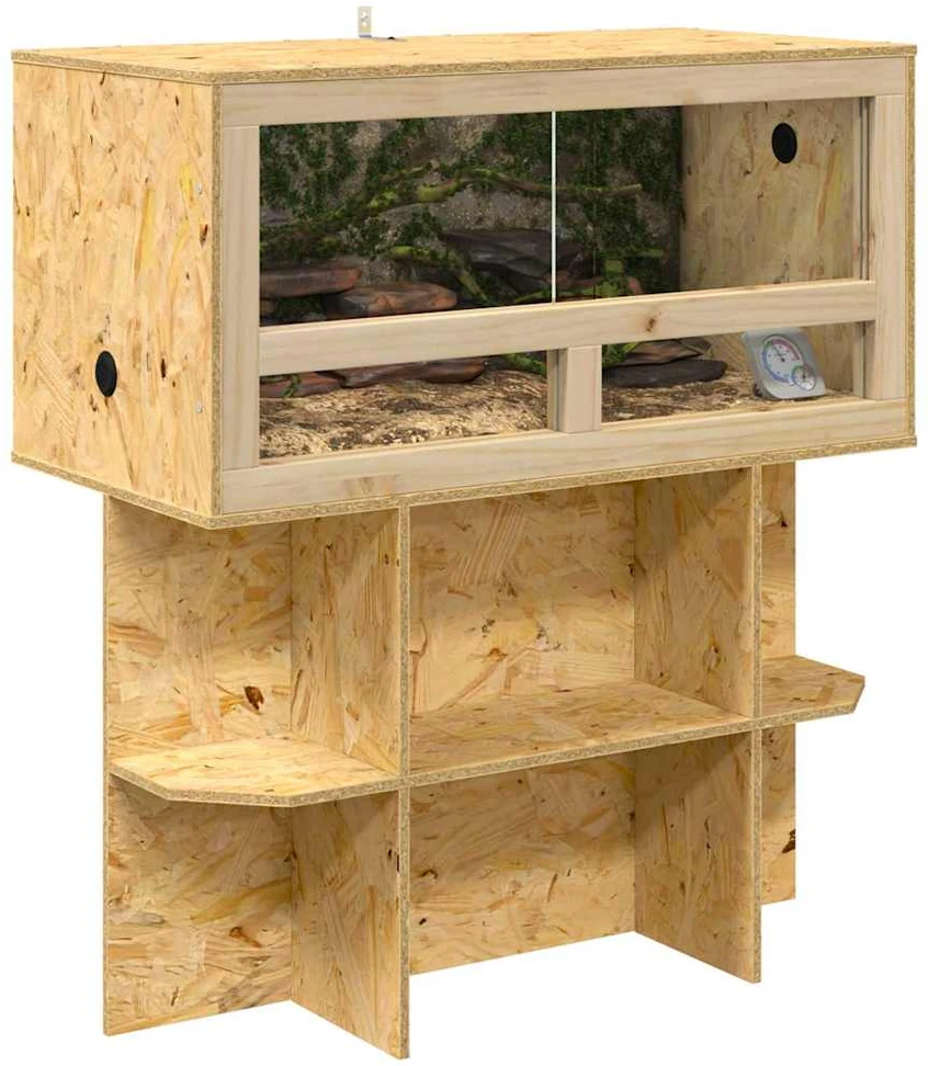 Terariumo bazė su lentyna Ruda 80 x 40 x 50 cm OSB