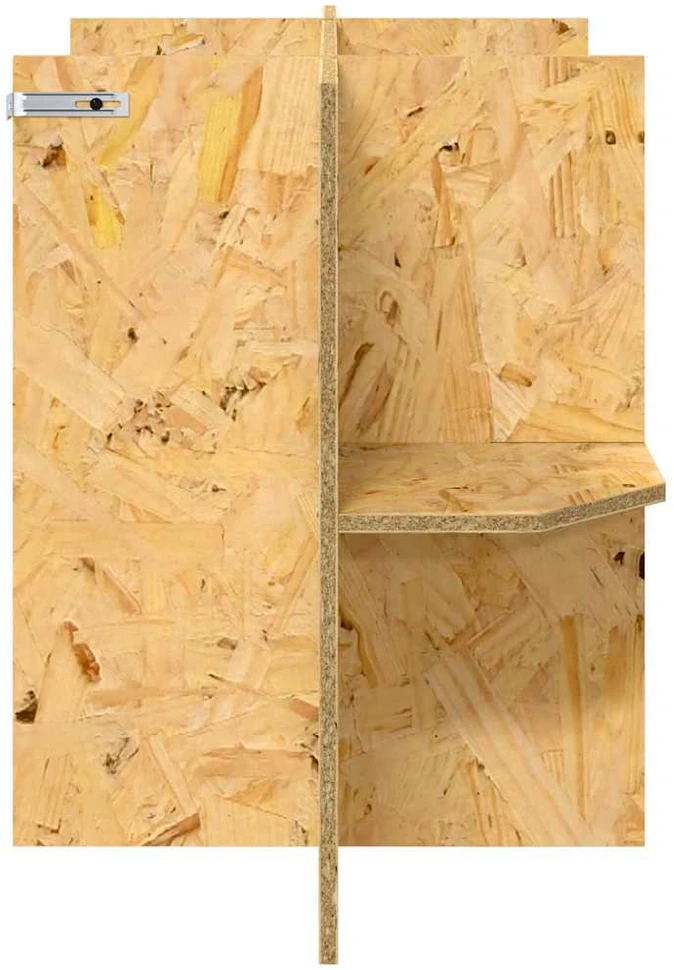 Terariumo bazė su lentyna Ruda 80 x 40 x 50 cm OSB
