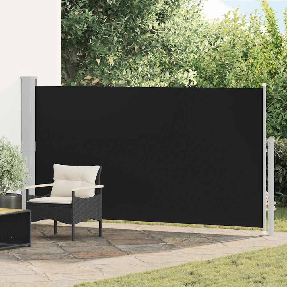 Terasos pertvara, juoda, 160 x 300 cm