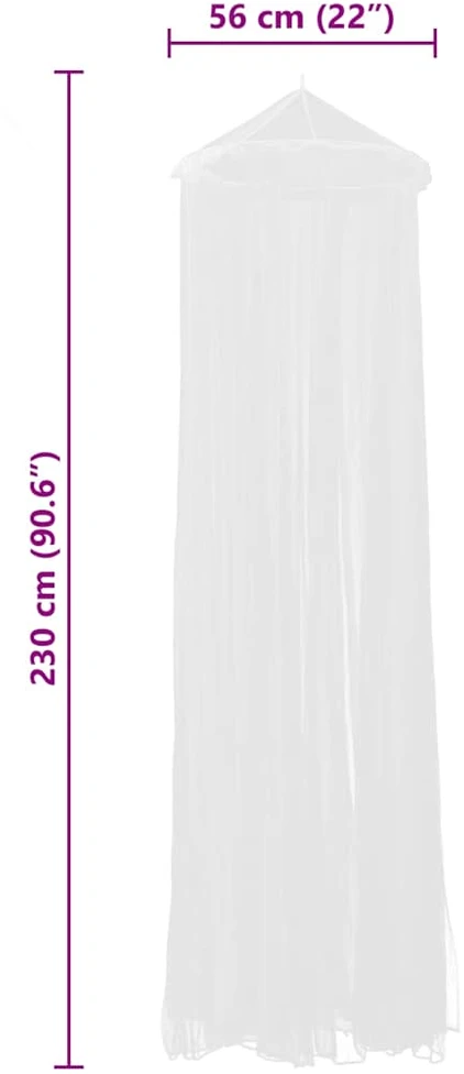 Tinklelis nuo uodų, 2 vnt., apvalus, 56x325x230 cm