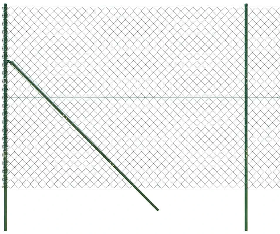 Tinklinė tvora, žalios spalvos, 1,6x10m