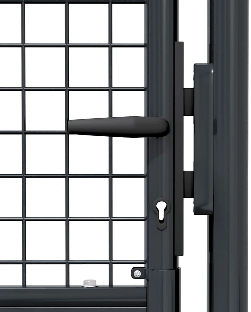 Tinkliniai sodo vartai, pilki, 100x250cm, galvanizuotas plienas