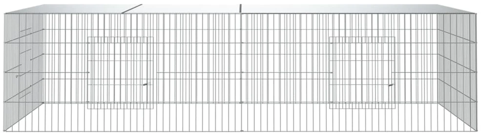 Triušių narvas, 2 segmentai, 220x110x55cm, galvanizuota geležis