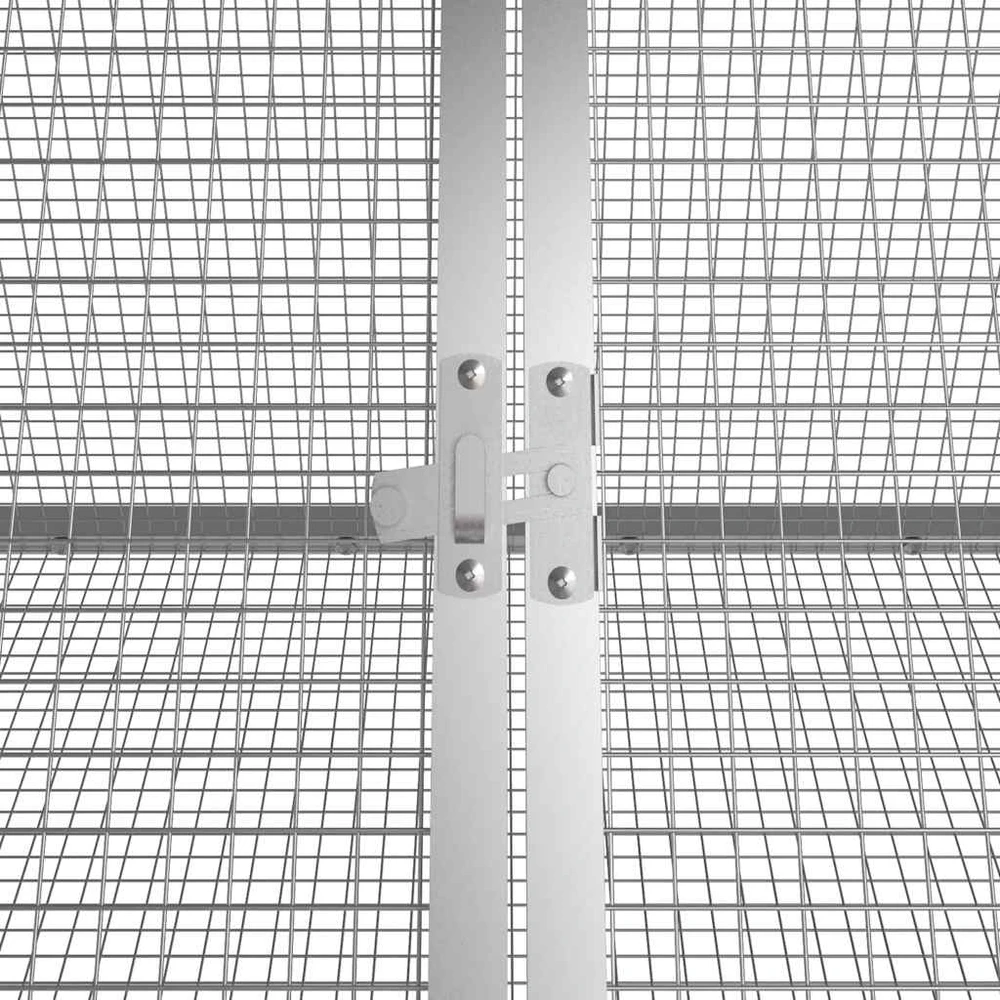 Triušių narvas, antracito, 201,5x80,5x71cm, plienas