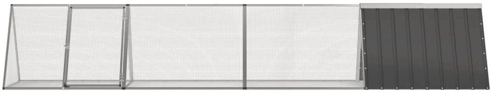 Triušių narvas, antracito, 403,5x80,5x71cm, plienas