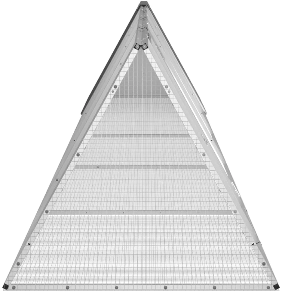 Triušių narvas, antracito, 504,5x80,5x71cm, plienas