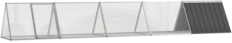 Triušių narvas, antracito, 504,5x80,5x71cm, plienas