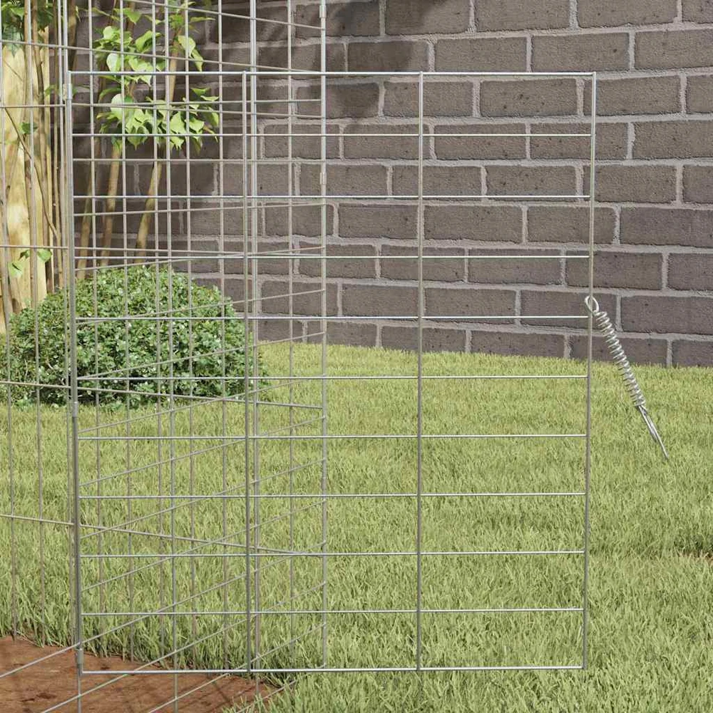 Triušių narvas Sidabro 100 x 78 x 78 cm Cinkuota plienas