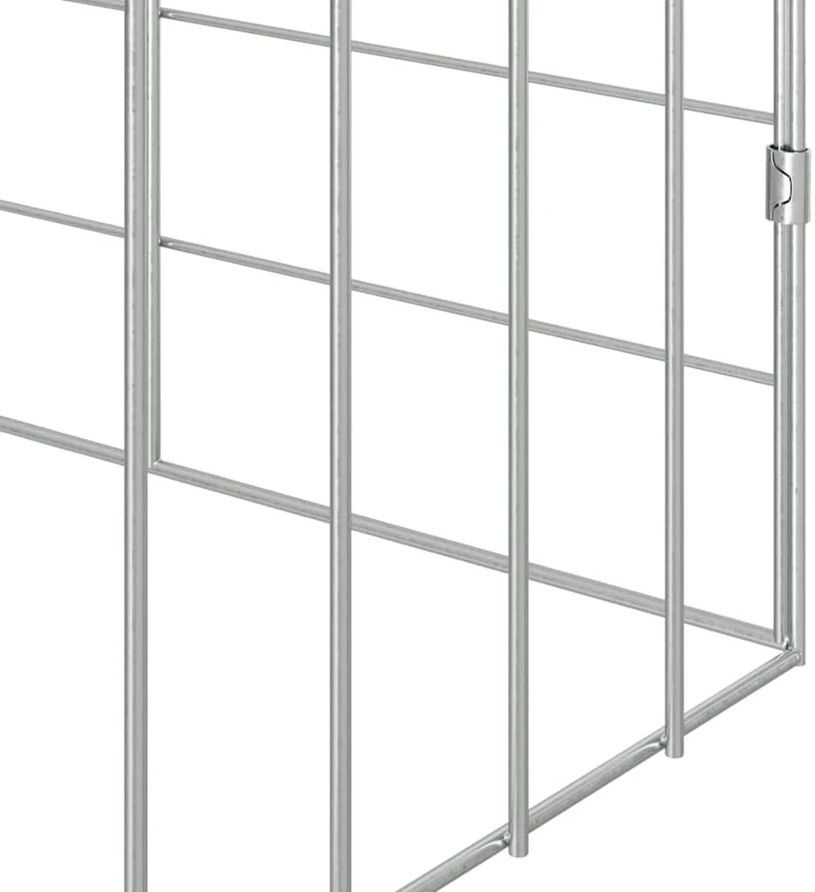 Triušių narvas Sidabro 100 x 78 x 78 cm Cinkuota plienas