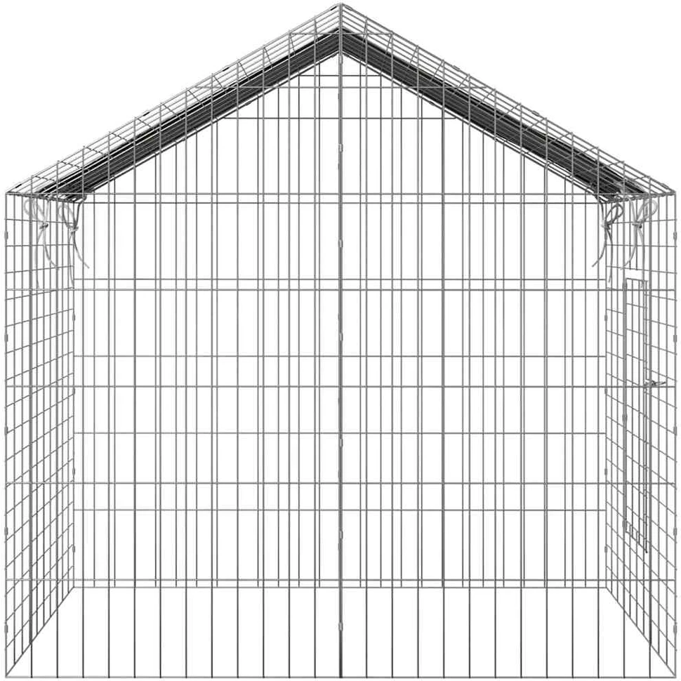 Triušių narvas Sidabro 100 x 78 x 78 cm Cinkuota plienas