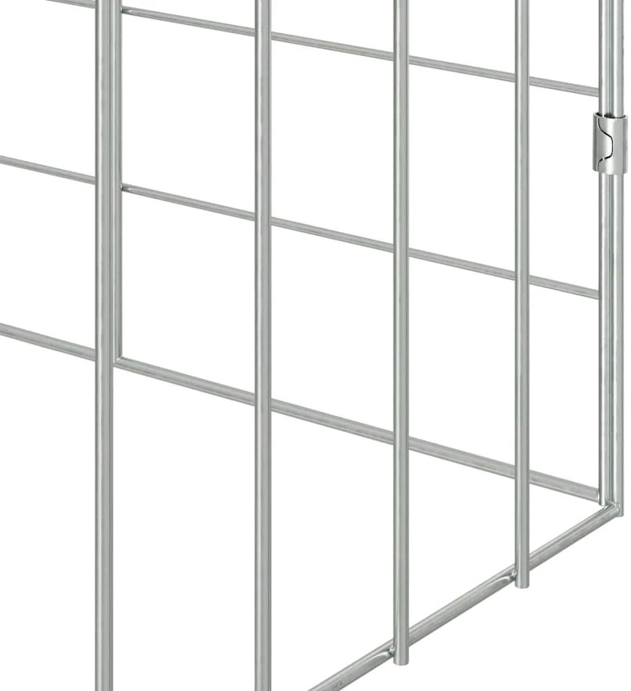 Triušių narvas Sidabro 200 x 78 x 78 cm Cinkuota plienas