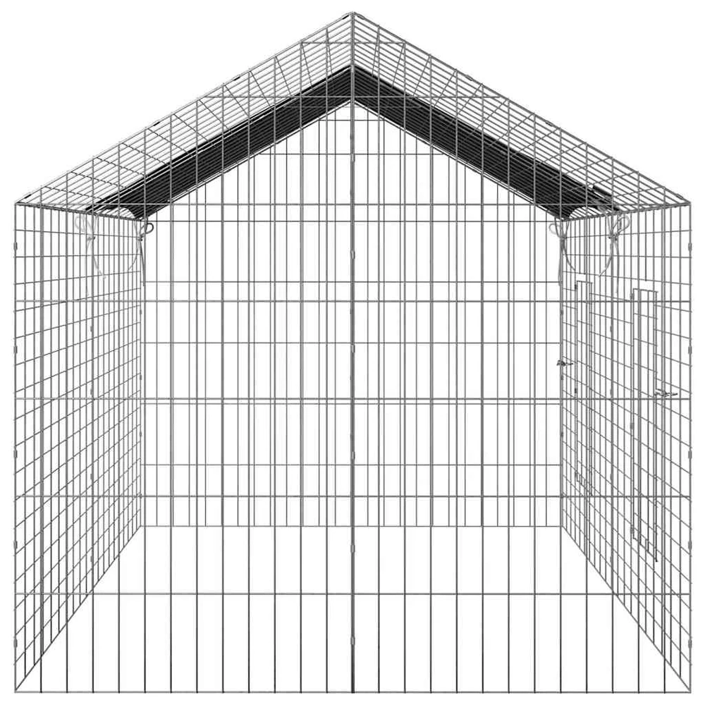 Triušių narvas Sidabro 200 x 78 x 78 cm Cinkuota plienas