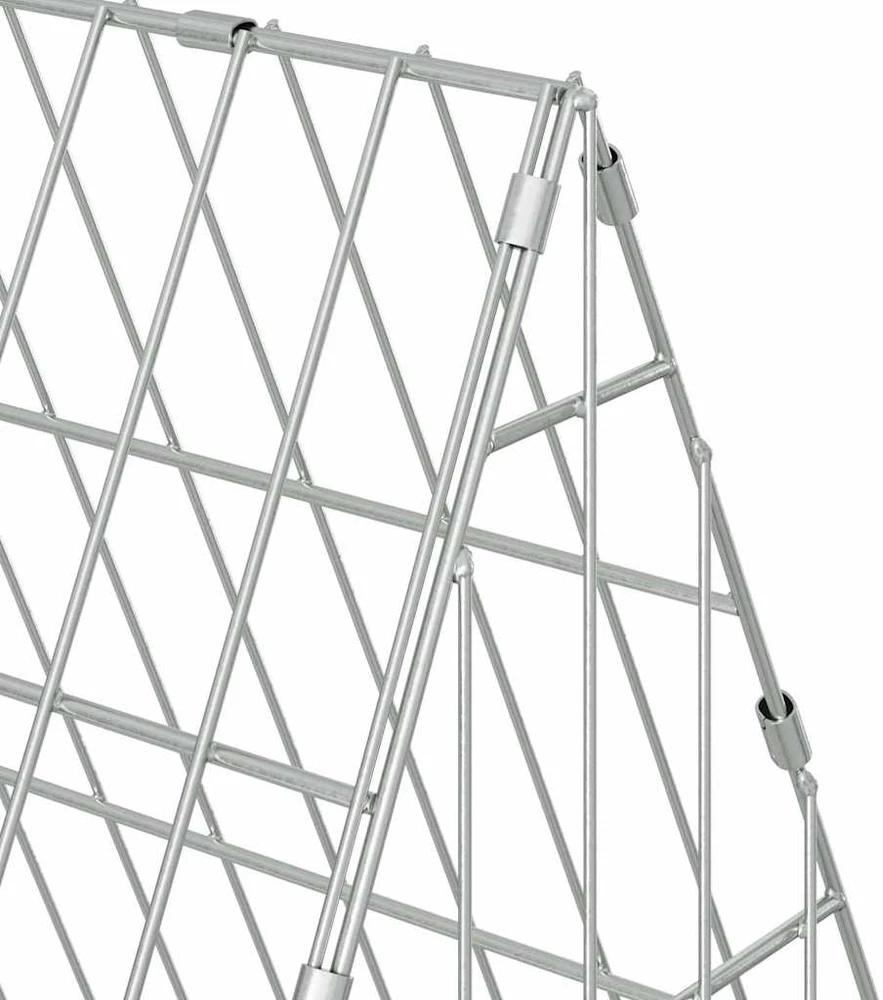 Triušių narvas Sidabrinė 215 x 55 x 55 cm Galvanizuotas plienas