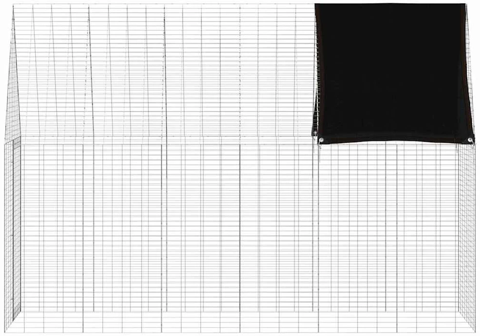 Triušių narvas Sidabrinė 300 x 100 x 210 cm