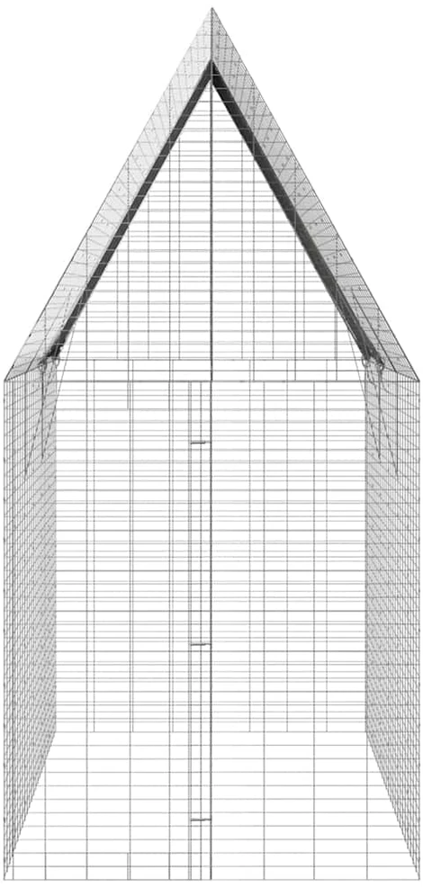 Triušių narvas Sidabrinė 300 x 100 x 210 cm