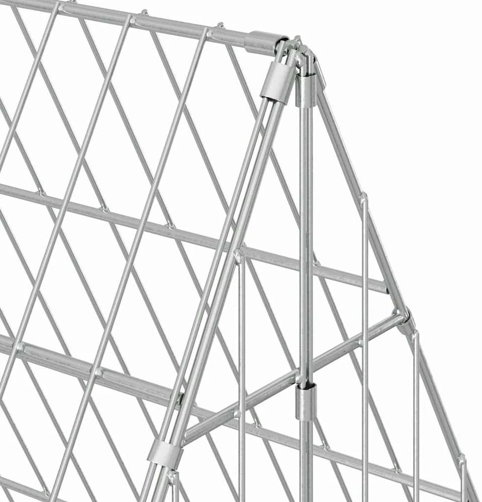 Triušių narvas Sidabrinė 430 x 100 x 85 cm