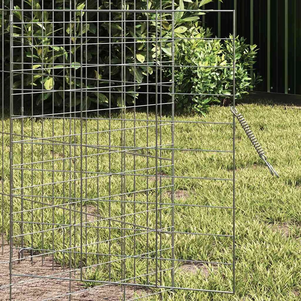 Triušių narvas Sidabro 600 x 78 x 78 cm Cinkuota plienas