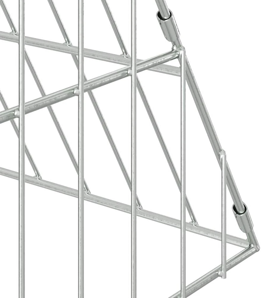 Triušių narvas Sidabrinė 650 x 100 x 85 cm